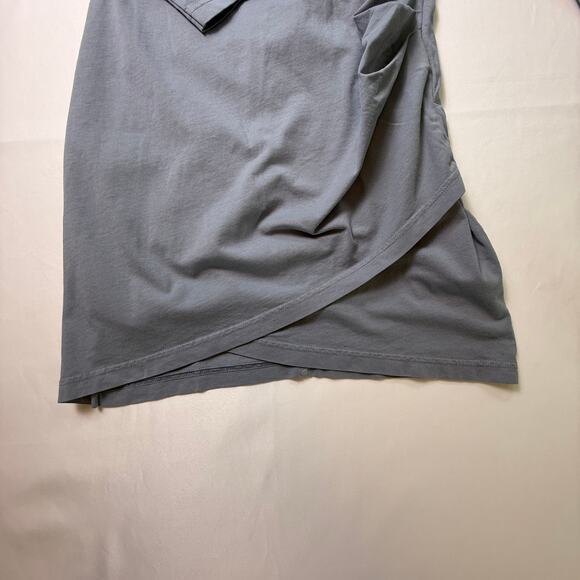 IRO Paris “Elona” Asymmetric Ruched Mini Dress Storm Blue NWT - Size Small - Picture 8 of 16